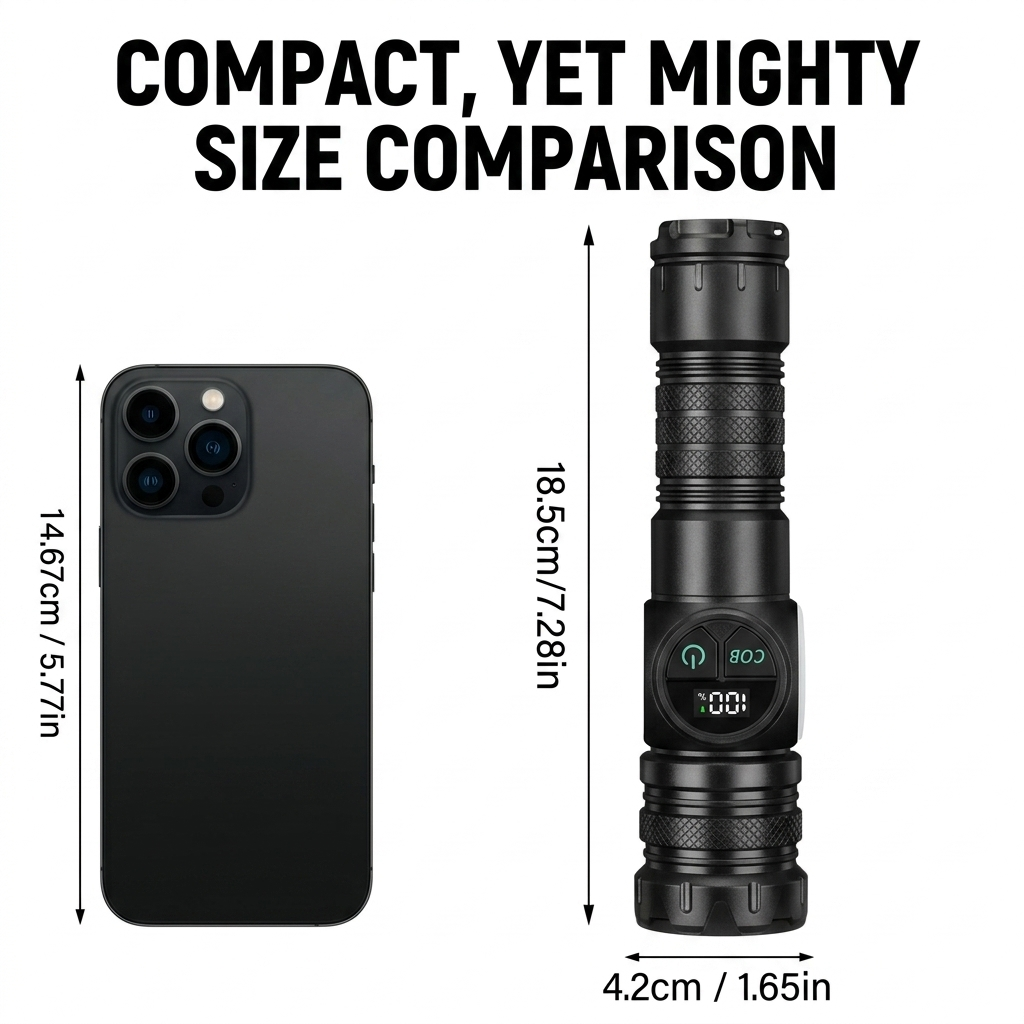 The Sentinel Pro™: 10,000LM Tactical Magnetic Flashlight