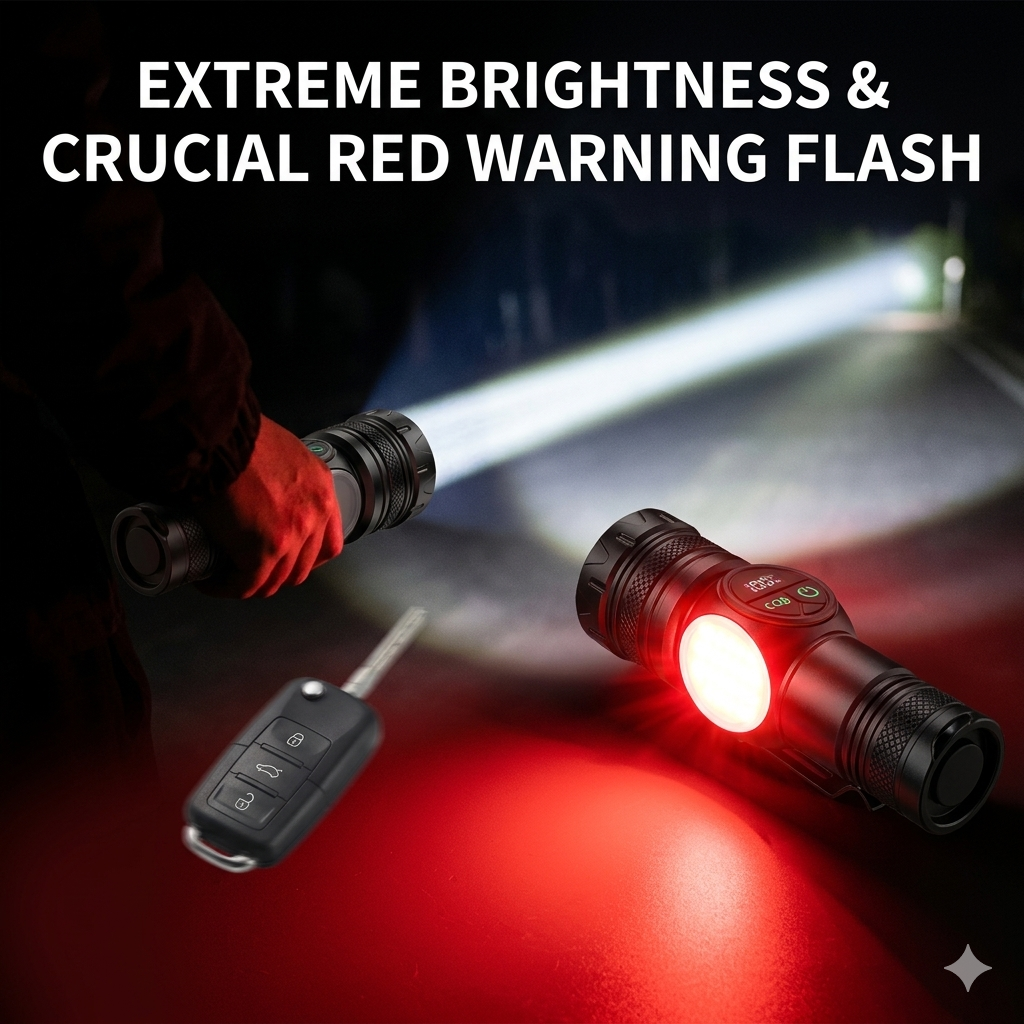 The Sentinel Pro™: 10,000LM Tactical Magnetic Flashlight