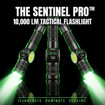The Sentinel Pro™: 10,000LM Tactical Magnetic Flashlight
