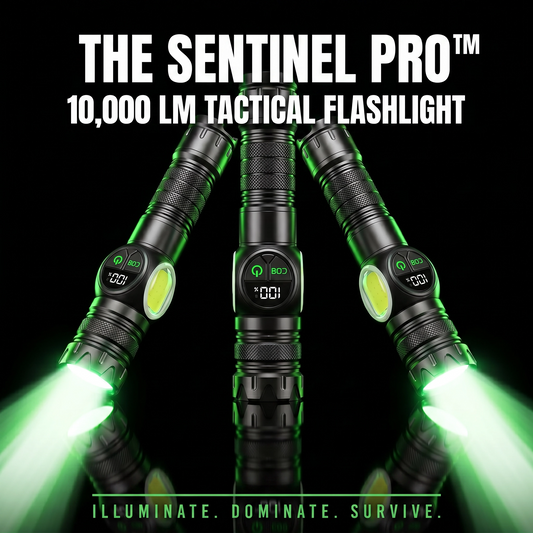 The Sentinel Pro™: 10,000LM Tactical Magnetic Flashlight